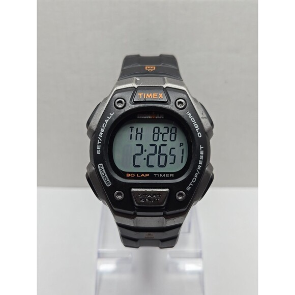 Timex Ironman Classic 30 Lap Watch 41mm Indiglo WR100M New Battery Quartz Mens - Picture 1 of 11